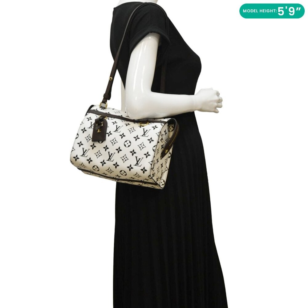 Louis Vuitton  Speedy Amazon PM Monogram Canvas Crossbody Bag White Chocolate - Picture 2 of 14